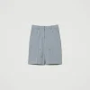short_avec_broderies_rali_1.webp Shorts*TWINSET Milano Short Avec Broderies Réalisées à La Main Gris Chiné