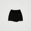 short_emily_en_maille_de__1.webp Shorts*TWINSET Milano Short «Emily» En Maille De Mohair Mélangé Noir
