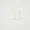 short_en_maille_de_laine_1.webp Shorts*TWINSET Milano Short En Maille De Laine Blanc Neige