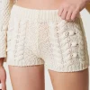 short_en_maille_de_laine_5.webp Shorts*TWINSET Milano Short En Maille De Laine Blanc Neige