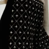 short_en_velours_brod_4.webp Pantalons Élégants | Shorts*TWINSET Milano Short En Velours Brodé Noir