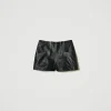 short_fairfax_en_cuir_ave_1.webp Shorts*TWINSET Milano Short «Fairfax» En Cuir Avec Fermeture éclair Noir
