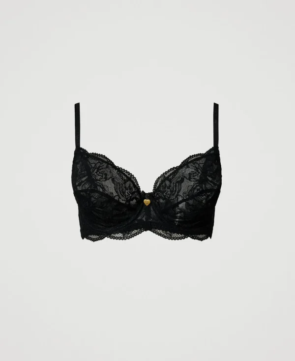 Sous-Vêtements Et Vêtements De Nuit*TWINSET Milano Soutien-gorge à Armatures En Dentelle Noir