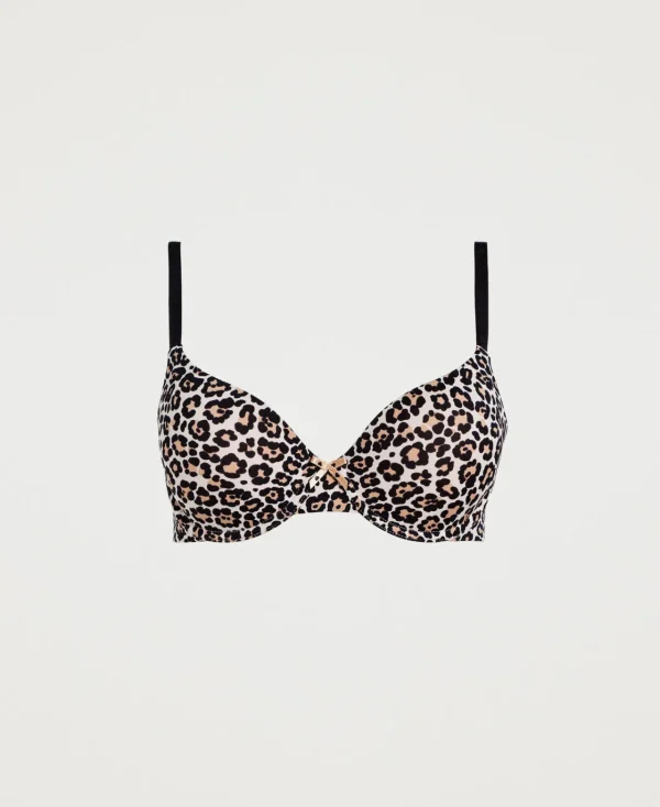 soutiengorge_pushup_bonne_1-3.webp Sous-Vêtements Et Vêtements De Nuit*TWINSET Milano Soutien-gorge Push-up (bonnets B) Léopard