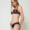 soutiengorge_pushup_en_ve_2.webp Sous-Vêtements Et Vêtements De Nuit*TWINSET Milano Soutien-gorge Push-up En Velours Dévoré Multicolore Blooming