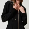 Sweat-Shirts*TWINSET Milano Sweat-shirt Ajusté Avec Agrafes Décoratives Noir