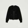sweatshirt_ajust_avec_agr_1.webp Sweat-Shirts*TWINSET Milano Sweat-shirt Ajusté Avec Agrafes Décoratives Noir