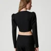 top_bustier_avec_broderie_4.webp T-Shirts Et Tops*TWINSET Milano Top Bustier Avec Broderie Noir