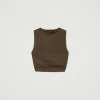 T-Shirts Et Tops*TWINSET Milano Top En Maille Avec Lurex Bicolore Fondant/Or Foncé