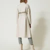 trench_long_enduit_avec_c_4.webp Manteaux Et Trenchs*TWINSET Milano Trench Long Enduit Avec Ceinture Blanc « Old White »