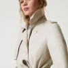 trench_long_enduit_avec_c_5.webp Manteaux Et Trenchs*TWINSET Milano Trench Long Enduit Avec Ceinture Blanc « Old White »