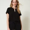 T-Shirts Et Tops*TWINSET Milano T-shirt Avec Barrette Cœur Noir