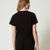 T-Shirts Et Tops*TWINSET Milano T-shirt Avec Barrette Cœur Noir
