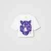 tshirt_boxy_myfo_avec_imp_1.webp T-Shirts Et Tops*TWINSET Milano T-shirt Boxy MYFO Avec Imprimé Et Sequins Imprimé Purple Tigre