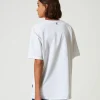 T-Shirts Et Tops*TWINSET Milano T-shirt Oversize MYFO Avec Imprimé Et Broderie Ours Coloré